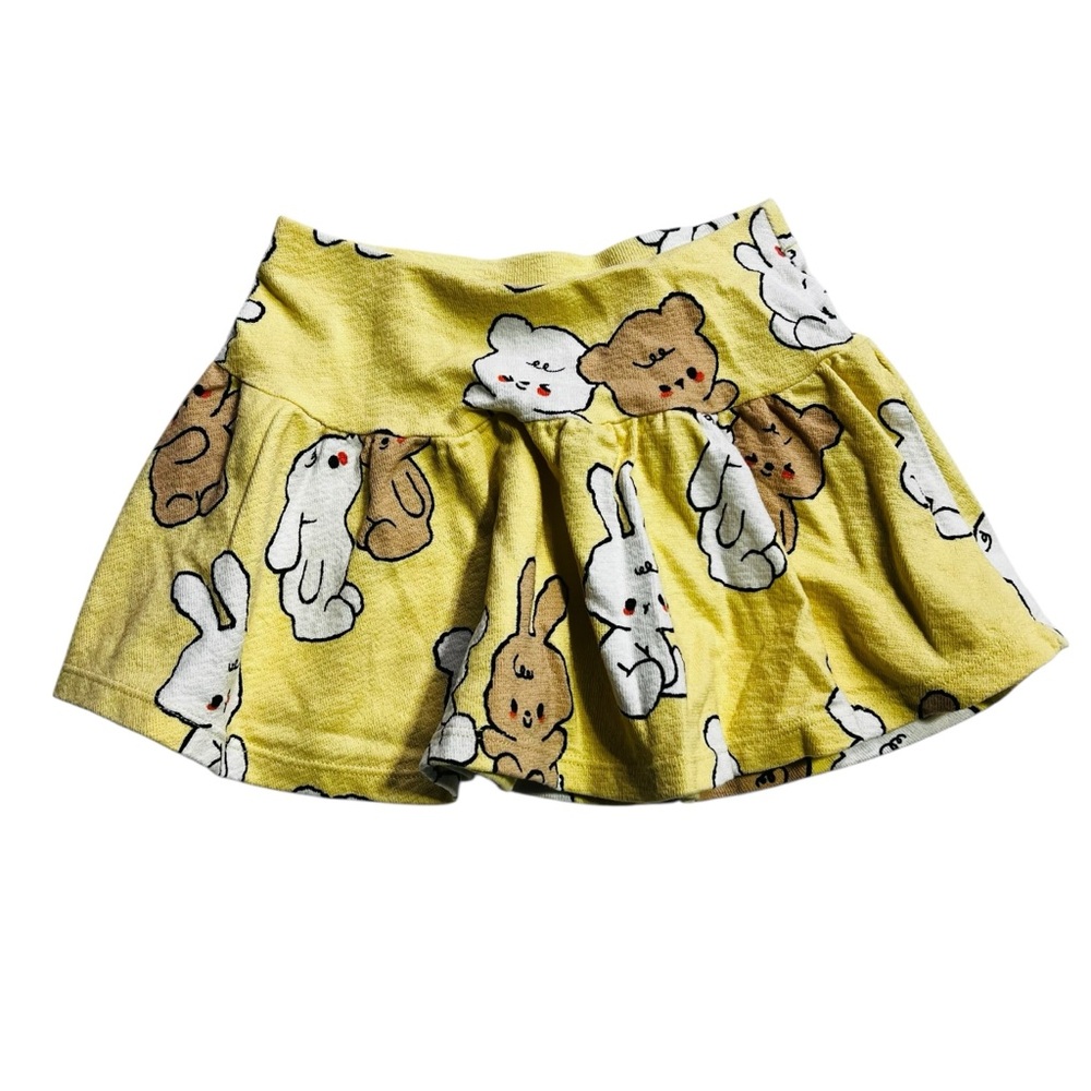 H&M Yellow Skirt with Bunny Print